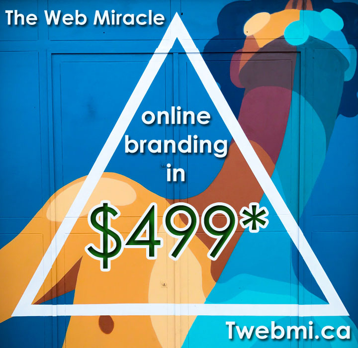 TheWebMiracle's tweet image. @TheWebMiracle  years of The Web Miracle
#specialoffer #OnlineMarketing #Canada #COVID19 #zoomcodes #MondayMotivation #iPhone12Pro #SEO #Election2020 #MondayMorning #Mondayvibes ✅ Special Offer: Online Branding for $499* ️Call 2898004186
✅ twebmi.ca✅