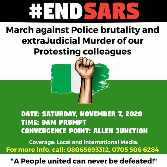 #EndSARS  Lagos plans to be on the #Move again by Saturday! #RevolutionNow #EndBadGoveranceInNigeria #SARSMUSTEND #WeMove #EndSarsNow #NewNigeria #CrimesAgainstHumanity #LekkiMassacre #alausaprotests