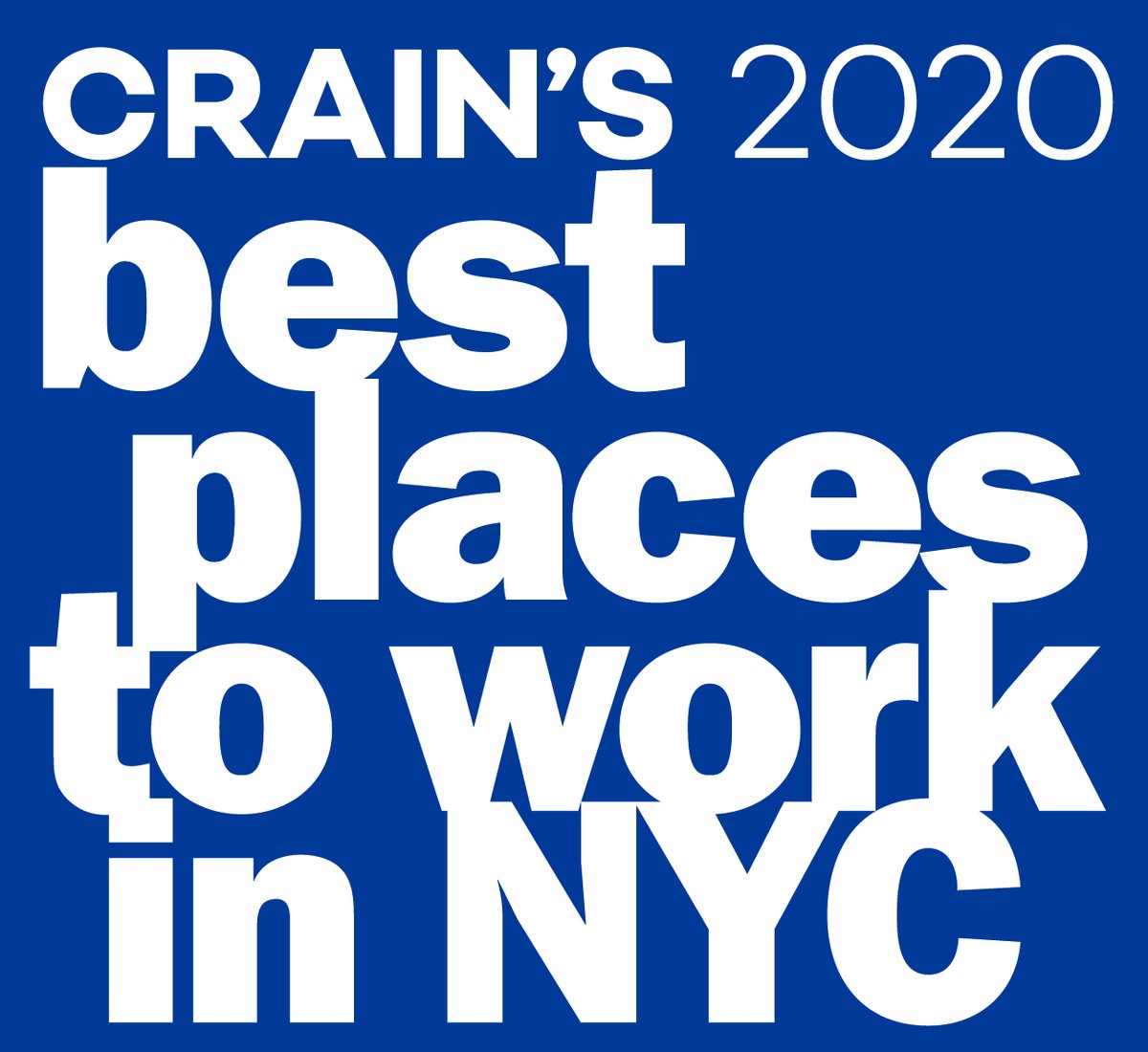 Congrats to our New York office for being named one of the '2020 100 Best Places to Work' in NYC by @crainsnewyork for the second consecutive year! #TeamCBIZ #CrainsNY