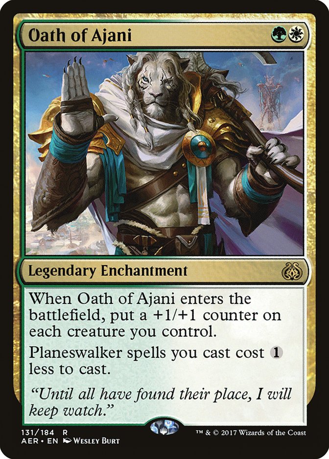 Oath of Ajani looking like an icon of Narasimha you'd see in a temple? Maybe not! Ajani jumping out of nowhere to save a follower or ally in a story reference pointing back to the Narasimha story? Hell yeah!