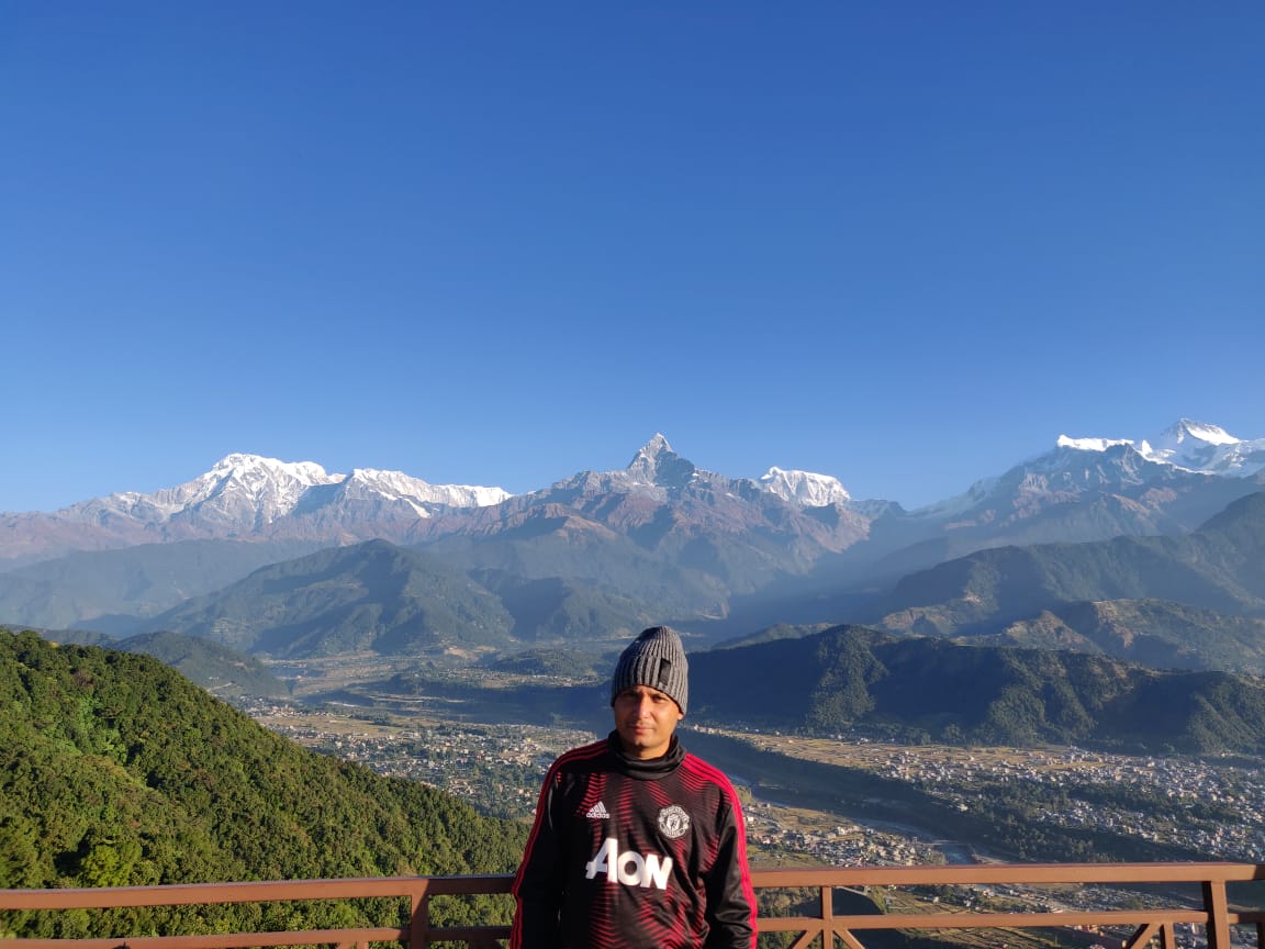 eagleswingsaid's tweet photo. Just got a great snap from our Himalayan tribal groups partner in Nepal working amongst the poor living in the mountains deeply affected by covid. Note the Man United top supplied through Kit-aid in November last year. I cant get there at the moment.  So frustrating. https://t.co/XVSyZUzgs8