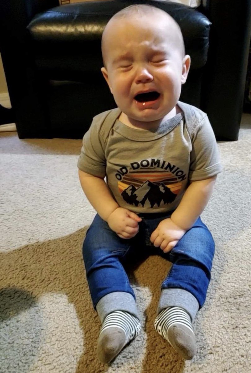 Hey <a href="/OldDominion/">Old Dominion</a> This is how my kid feels when it’s been 1 YEAR since his Mama has seen you play live... 😫