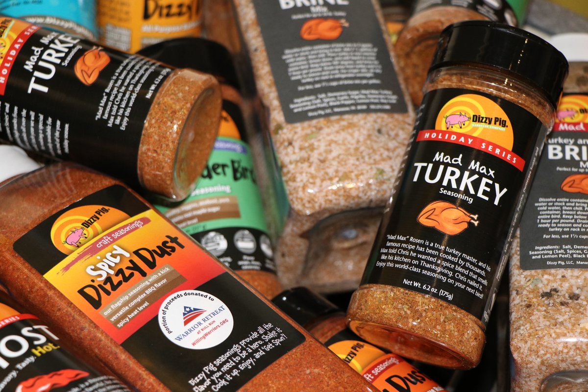 dizzypigbbq's tweet photo. Fill Your Table With Flavor! Place your order of Dizzy Pig seasonings by November 24th and receive FREE SHIPPING when you spend $50! https://t.co/x6SSHAJ13U