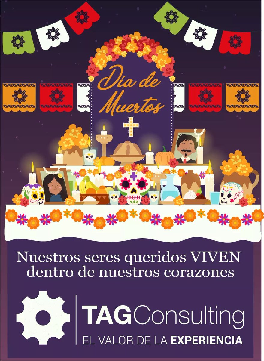 TAGconsulting_'s tweet photo. Nuestros seres queridos VIVEN dentro de nuestros corazones
#DíadeMuertos #tagconsulting https://t.co/3pRoQ0UMoD