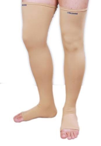 Improving blood flow in your leg veins. Keeping your legs raised (elevated) can reduce swelling and help increase blood flow. Wearing compression stockings may also help. Regular exercise can also improve blood flow.