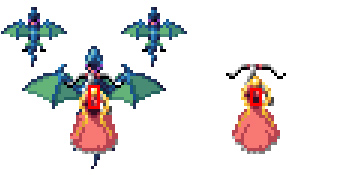 11/12 Now let's cover another company you might have heard of... Psikyo! Let's look at the hitboxes in Dragon's Blaze. It is fascinating how the head is the hitbox while riding the dragon, but the chest is the hitbox when flying solo. Unlike ESPRADE, hitboxes are CENTERED.
