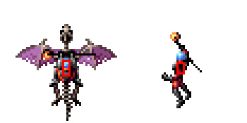 11/12 Now let's cover another company you might have heard of... Psikyo! Let's look at the hitboxes in Dragon's Blaze. It is fascinating how the head is the hitbox while riding the dragon, but the chest is the hitbox when flying solo. Unlike ESPRADE, hitboxes are CENTERED.