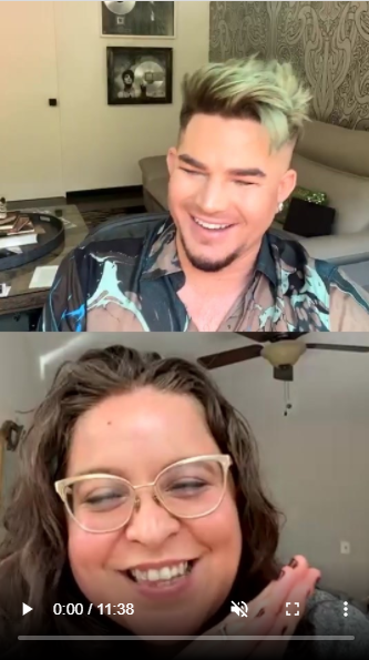AdamLambertNL's tweet photo. ICYMI: @AdamLambert chatted with @JessLivMo for #TeamJoeTalks about the election in the US and how important it is to vote tomorrow. You can watch it back on his IG in two parts! 
Part 1: https://t.co/A69VYzsmZ4 
Part 2: https://t.co/S5yttIMXpB https://t.co/ptzRR3EC8W