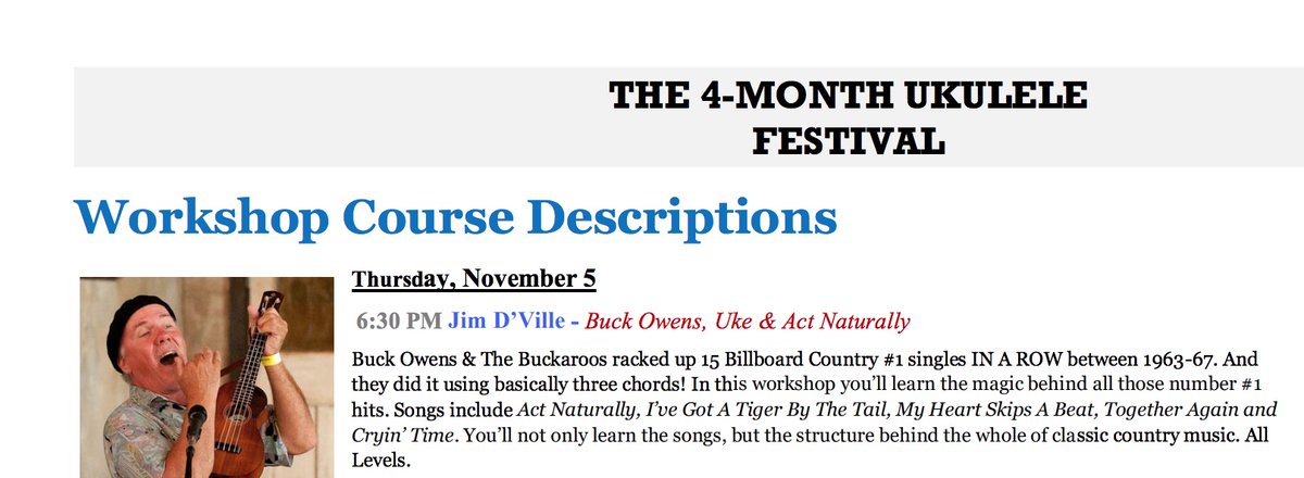 playukebyear's tweet photo. Buck Owens classic country workshop Thur. 11/05 6:30pm ET via Zoom. Free or donation. Don't miss it! To sign-up: gaithersburgukefest@gmail.com #buckowens #ukuleleworkshop #jimville #playukebyear #gaithersburgukefest https://t.co/swLIbA2mXz