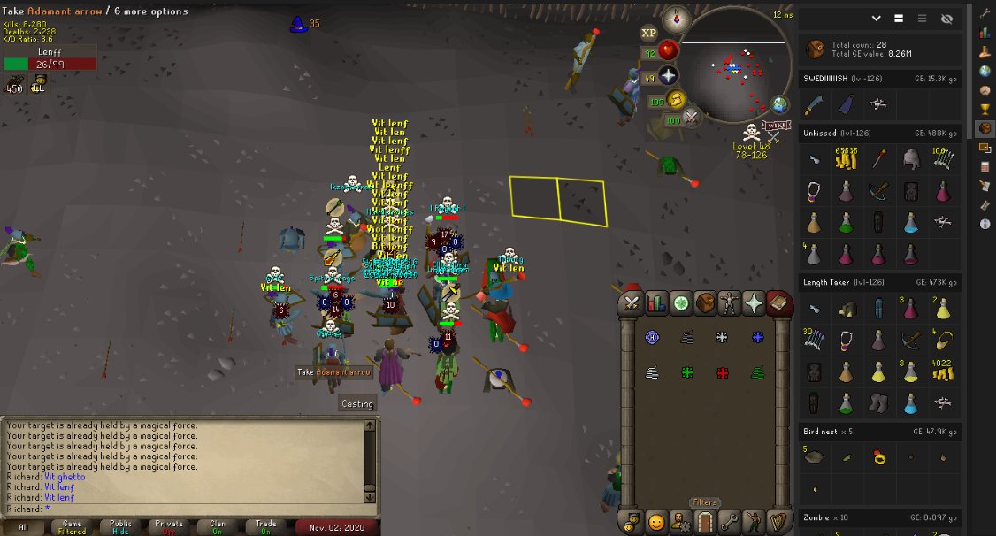 Vitality_RS's tweet photo. Thanks for the clean as hell F2p fight WM! We peaked at 52 on ts 😎 #Vitality #1DutchClan https://t.co/4b3zWfeqBW
