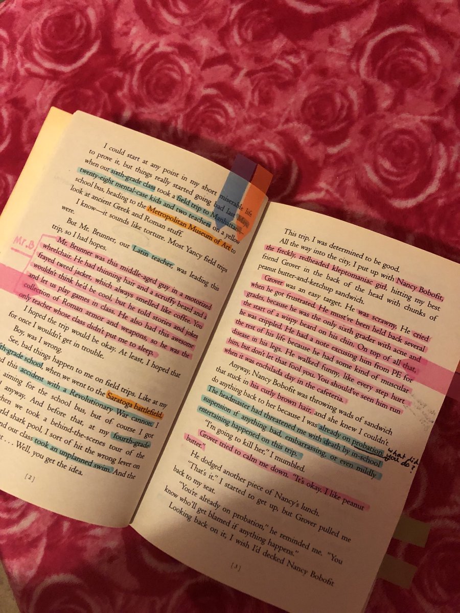 Hecatecamper's tweet photo. I found these photos of me annotating my favourite book! #pjo #PercyJackson #bookannotating #annotating https://t.co/RKjk2LxB08