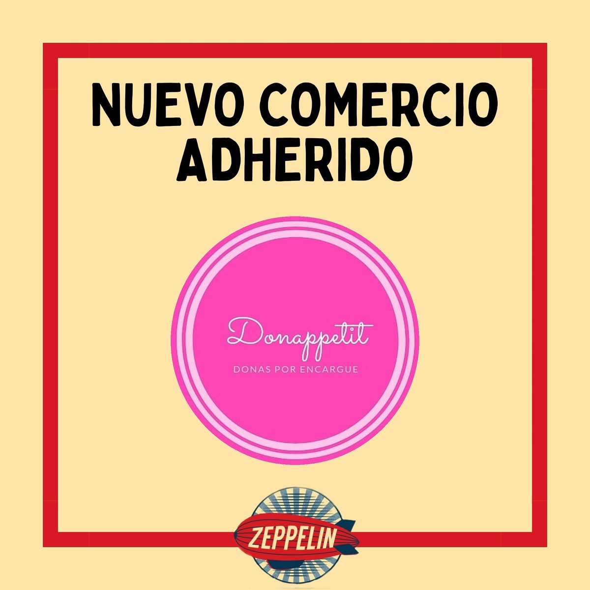 zeppelin_ok's tweet photo. NUEVO COMERCIO ADHERIDO!
•DONAPPETIT• 
Le damos la bienvenida a Donapettit! 
Este comercio se unió a Zeppelin para que podamos llevar a tu casa las donas más ricas!

🕕Lunes, Martes, Jueves y Viernes por la tarde. https://t.co/n9S9lWnT4s
