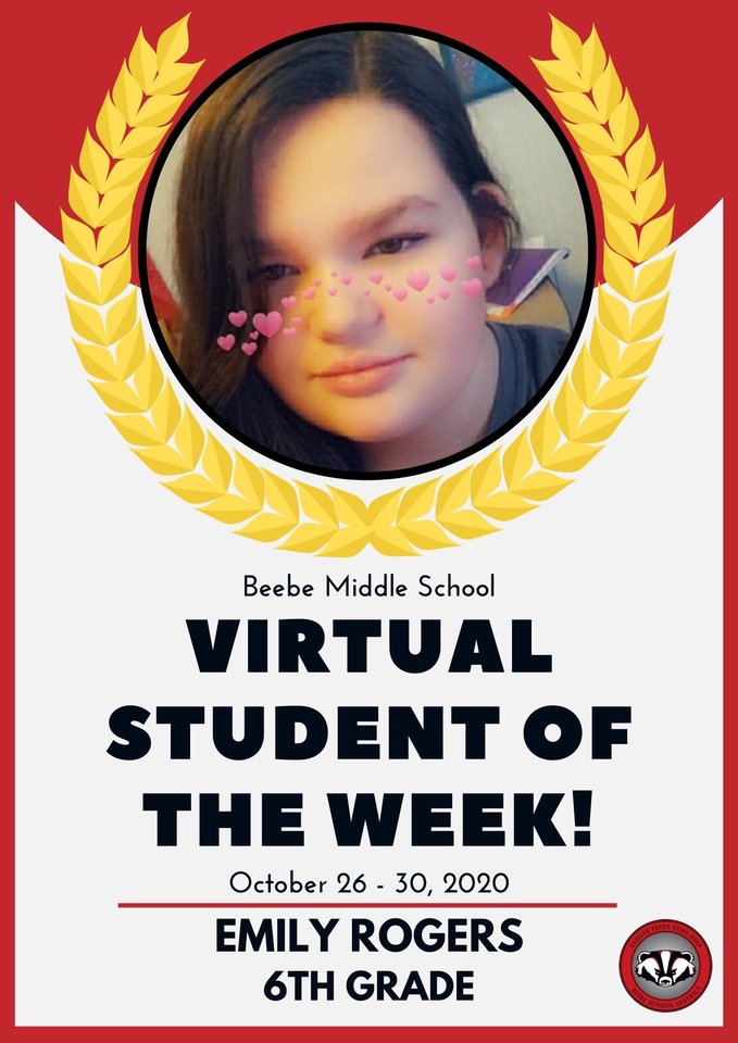BeebeMiddle's tweet photo. Congratulations to our virtual students of the week!  #BPRD #bmsHERO  #VirtuallyTheBest https://t.co/ZpykCHgLii