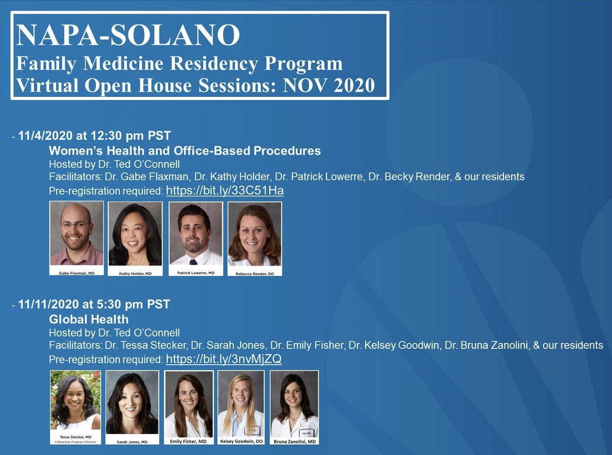 KPNapaSolanoFM's tweet photo. Hi #medicalstudents from all around the #world!  There’s still time to pre-register for #kpnsfmrp #virtualopenhouse November #sessions.  Join us!  

Looking forward to a great month! 🍁🍂

#kpnsfmrp #kpsnfmr #medstudents #FMRevolution #thisisfammed @KPNC_Residency https://t.co/RdcH8Tfadz
