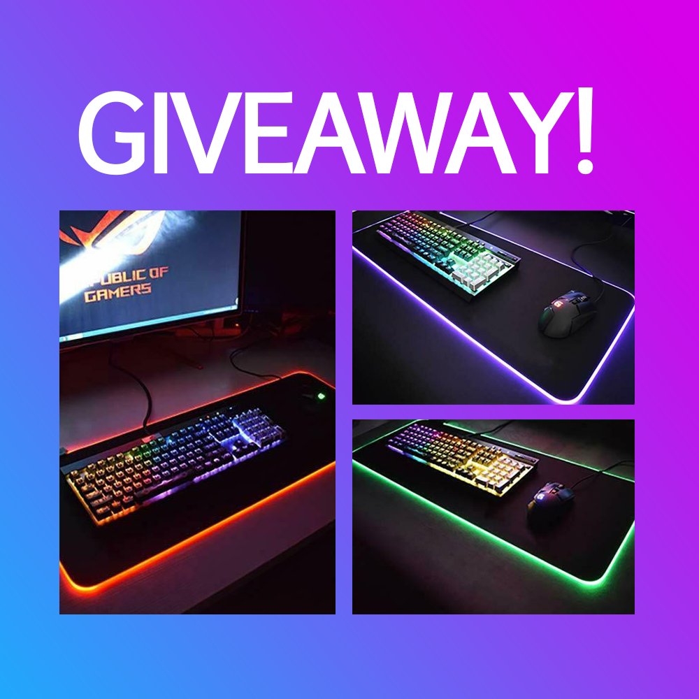 excezzy's tweet image. -- Giveaway -- RGB MOUSEPAD XXL gheed.com/giveaways/g-r0… HYPERS / POGGERS
#Excezzy #Gheed