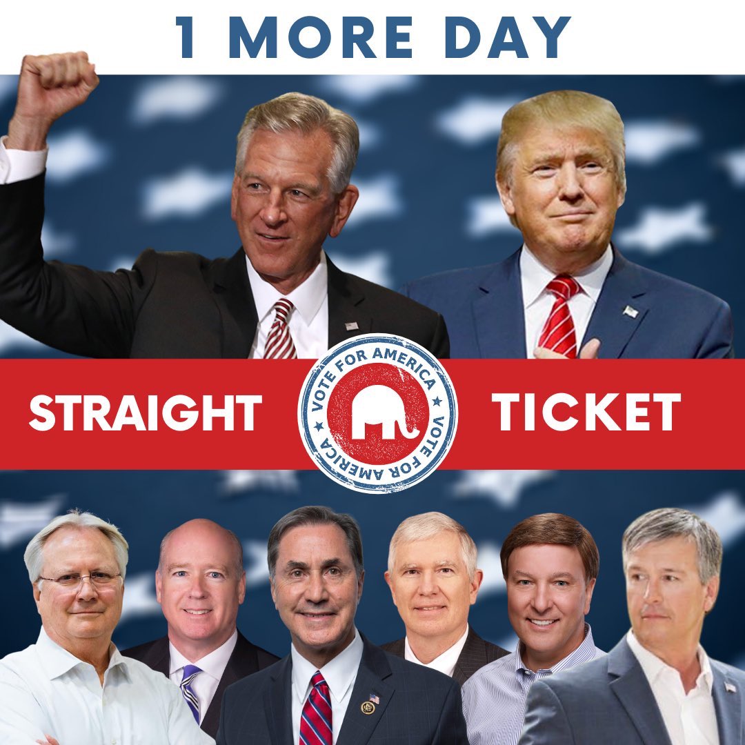 BradleyCoxAL's tweet photo. Tomorrow is Election Day! Also, if you have any spare moving boxes please contact @DougJones he is going to need them. https://t.co/By8tfgzlXg
