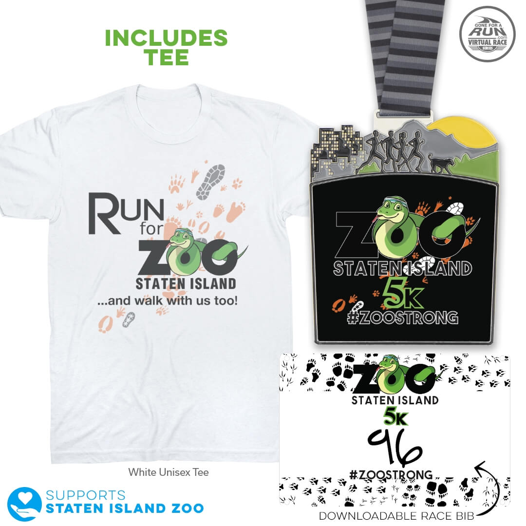 Run for the Staten Island Zoo and walk with us too! We have gone virtual with our first ever 5K Fun Run/Walk, register from NOW until Dec. 31st. Tag us in all your pictures in your limited edition race shirt and medal! #zoostrong  goneforarun.com/virtual-race-s…