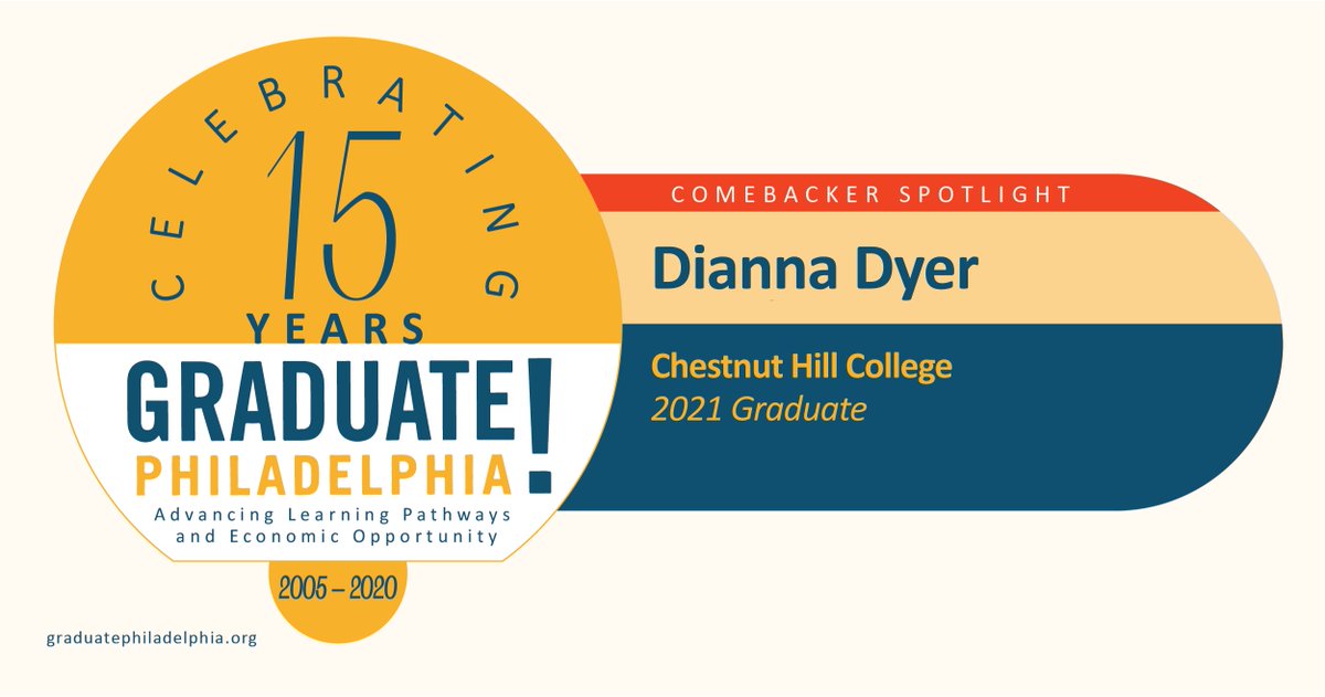 Your support of our mission and our 15th Anniversary Celebration has had a significant impact. Today we want to ask you to help us push a little further and ultimately help more Comebackers. Read about Comebacker, Dianna Dyer &amp; donate here▶️ bit.ly/GPDiannaDyer #GradPhilly15