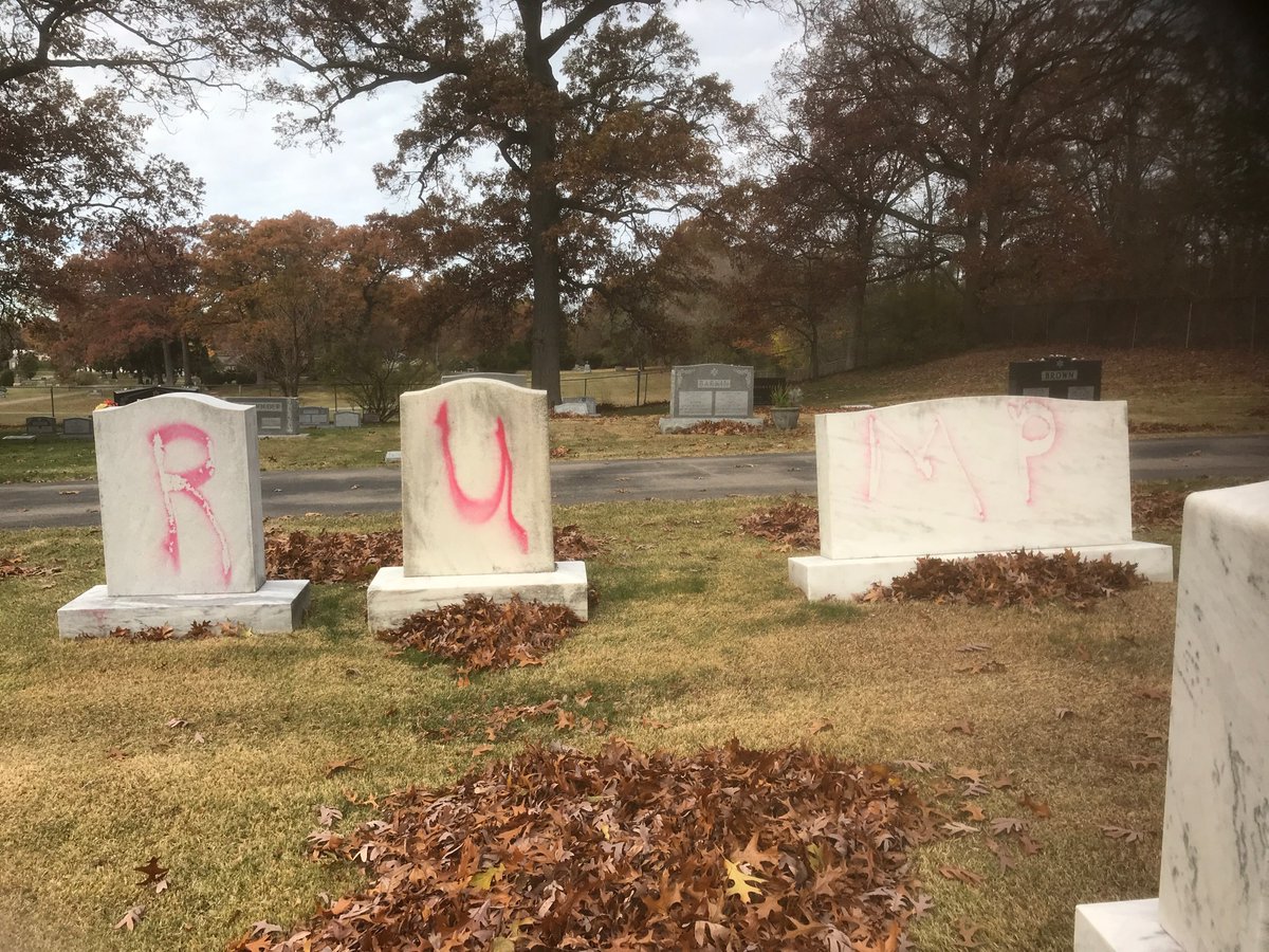 ADLMichigan's tweet photo. We are appalled by the reported desecration of gravestones at the Ahavas Israel Cemetery in Grand Rapids, MI. We are in close touch with the Jewish community and Law Enforcement to investigate this vandalism. https://t.co/mVeGrlsWxE