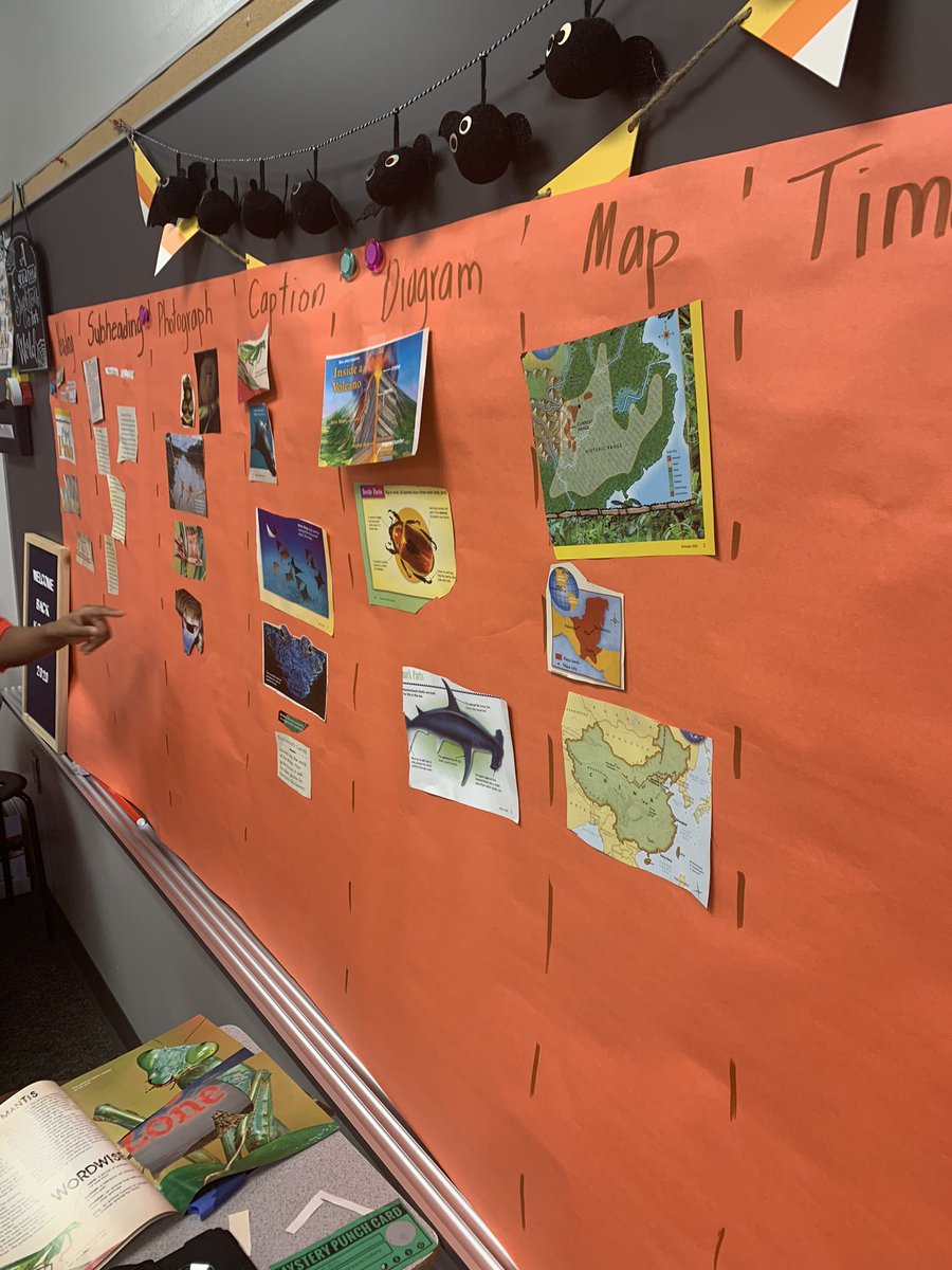 msestrada108's tweet photo. We went on a text features hunt last week for our nonfiction unit in reading. #GoOKEKoalas #literacy #nonfictionunit https://t.co/y5RKVb5msc