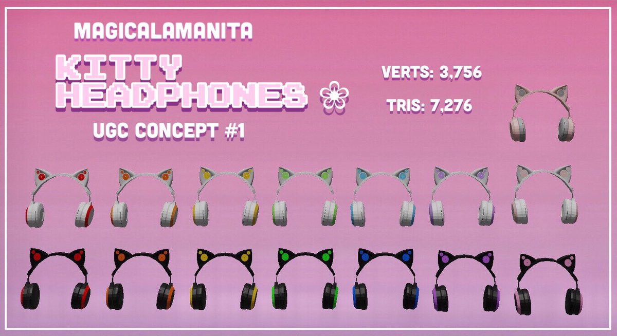 magicalamanita's tweet image. Hiii 💕
This is my first design, if someone liked it pls retweet 😔😔💕 it would mean a lot to me @robloxdevrel @Roblox #RobloxUGC #Roblox #Robloxhat