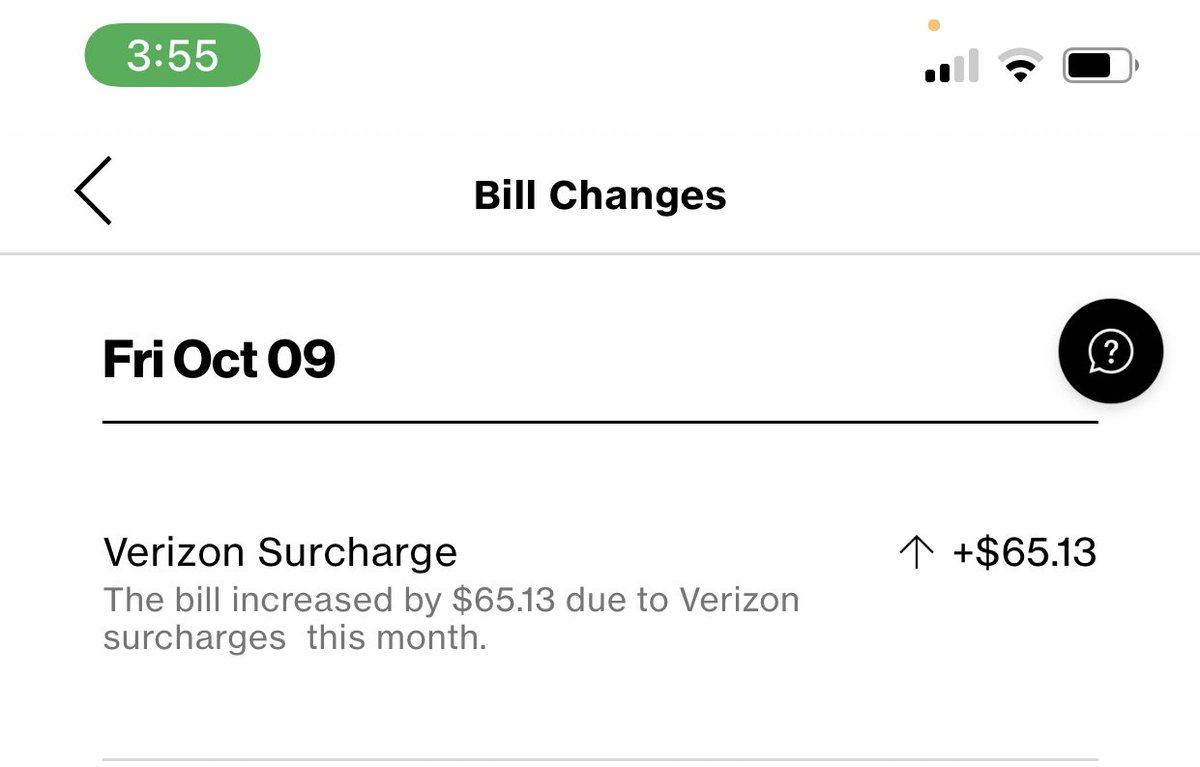 donnaxdisaster's tweet photo. @Verizon is the absolute WORST company I have to deal with. We are in a pandemic and y’all wanna charge me $65.13 SURCHARGE FEE. ARE YOU FUCKING SERIOUS RIGHT NOW?!?! https://t.co/zDx8EVlR6m