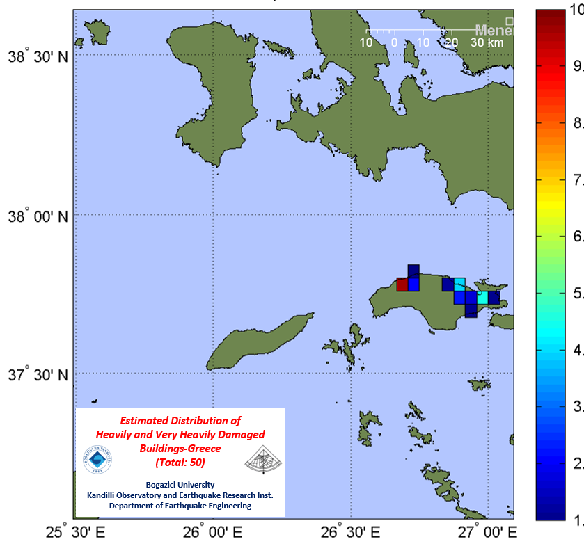 BUDepremMuh's tweet photo. 30.10.2020, Mw=6.9, Aegean Sea Earthquake - Preliminary Assessment IV-Intensity-based estimation of damaged buildings distributions for #Greece (NEW)
@UniBogazici #σεισμός #Samos #IzmirEarthquake #izmirdeprem #AegeanSeaEearthquake  #depremİzmir  #deprem #KOERI  #Kandilli https://t.co/3esXxctazX