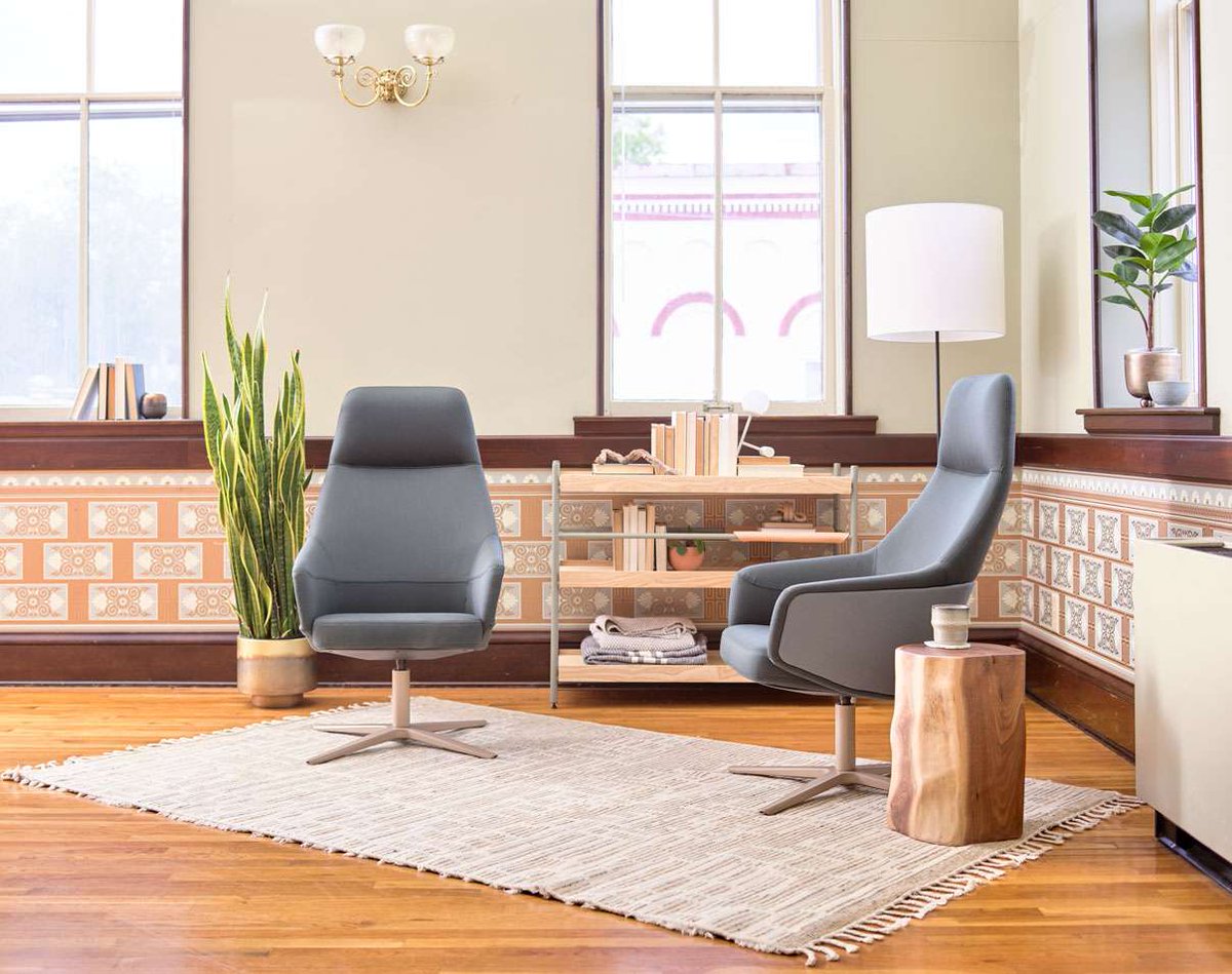 InterOffice's tweet photo. Can a chair feel as good as it looks?  Take a seat in the Kasura and the question is forgotten!  Offered in dining, lounge, bar stool, or meeting room options.  Kasura meets you wherever you are. https://t.co/4gcZ7cK8q4