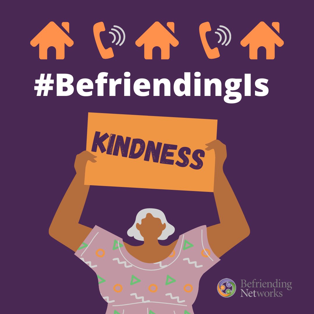 🎉 B E F R I E N D I N G  W E E K  1-7  N O V 🎉
We want to say a Big Thank You to all our wonderful befrienders/telephone befrienders for keeping people connected during this difficult period. Theirs is the gift of friendship. #BefriendingIs #BefriendingWeek2020