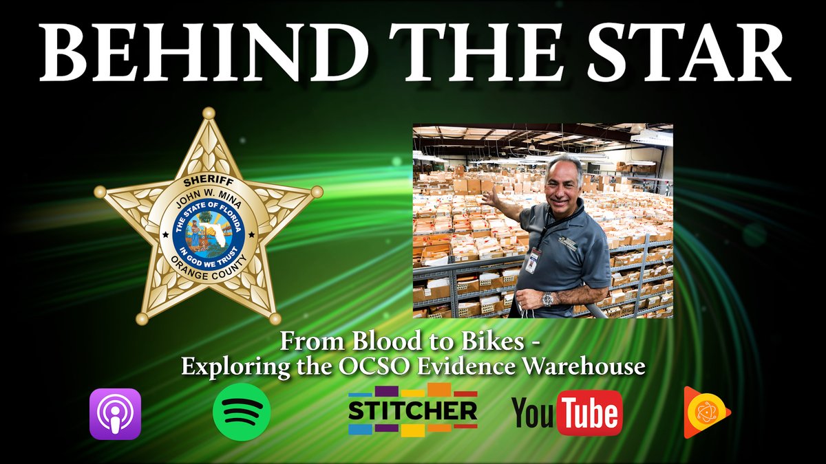 Evidence Manager Gene Bernal will talk more about the Evidence Warehouse on the next episode of Behind the Star, the official podcast of OCSO.