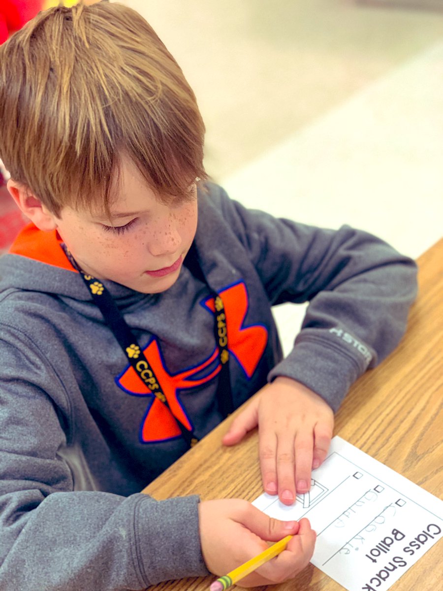 CCPSHENCLASS's tweet photo. We learned about the process of #Voting today by having a “Class Snack Election!” We cast our votes, eliminated,voted again @ graphed our results! Hoping to help them understand the importance of &amp; why their parents vote during  #Election2020  @cullmanprimary #CCPSBest #iTeachK https://t.co/1oyXHWWjlY