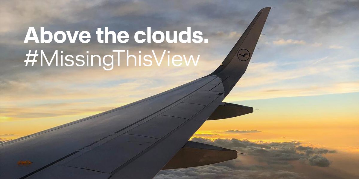 Lufthansa_USA's tweet image. The moment when you finally break through the clouds and spot the sun on the horizon. #MissingThisView