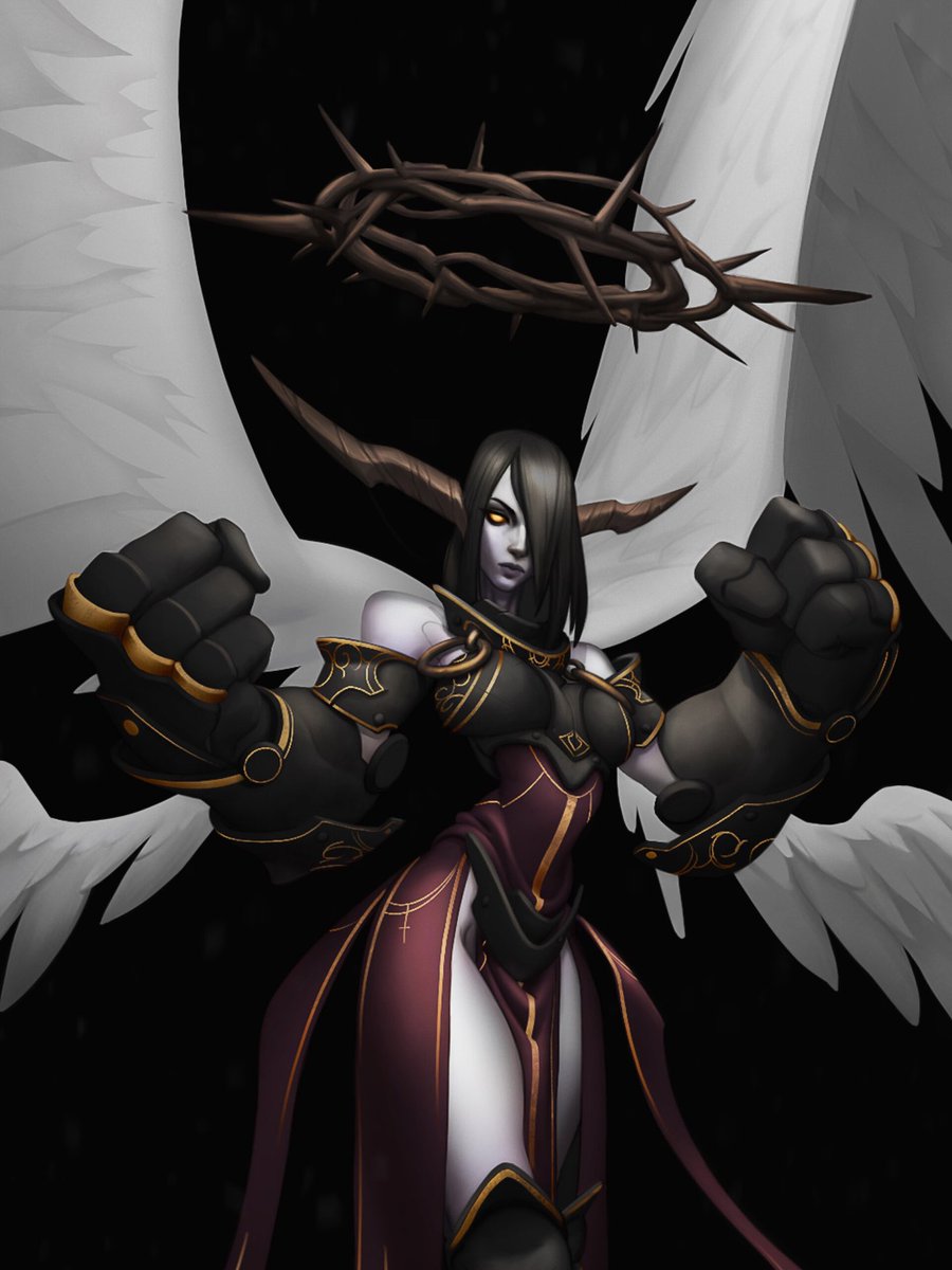 artstation.com/artwork/Qro8x8
"Angel on redemption " by Sp00n .

Badass design from our concept artist !