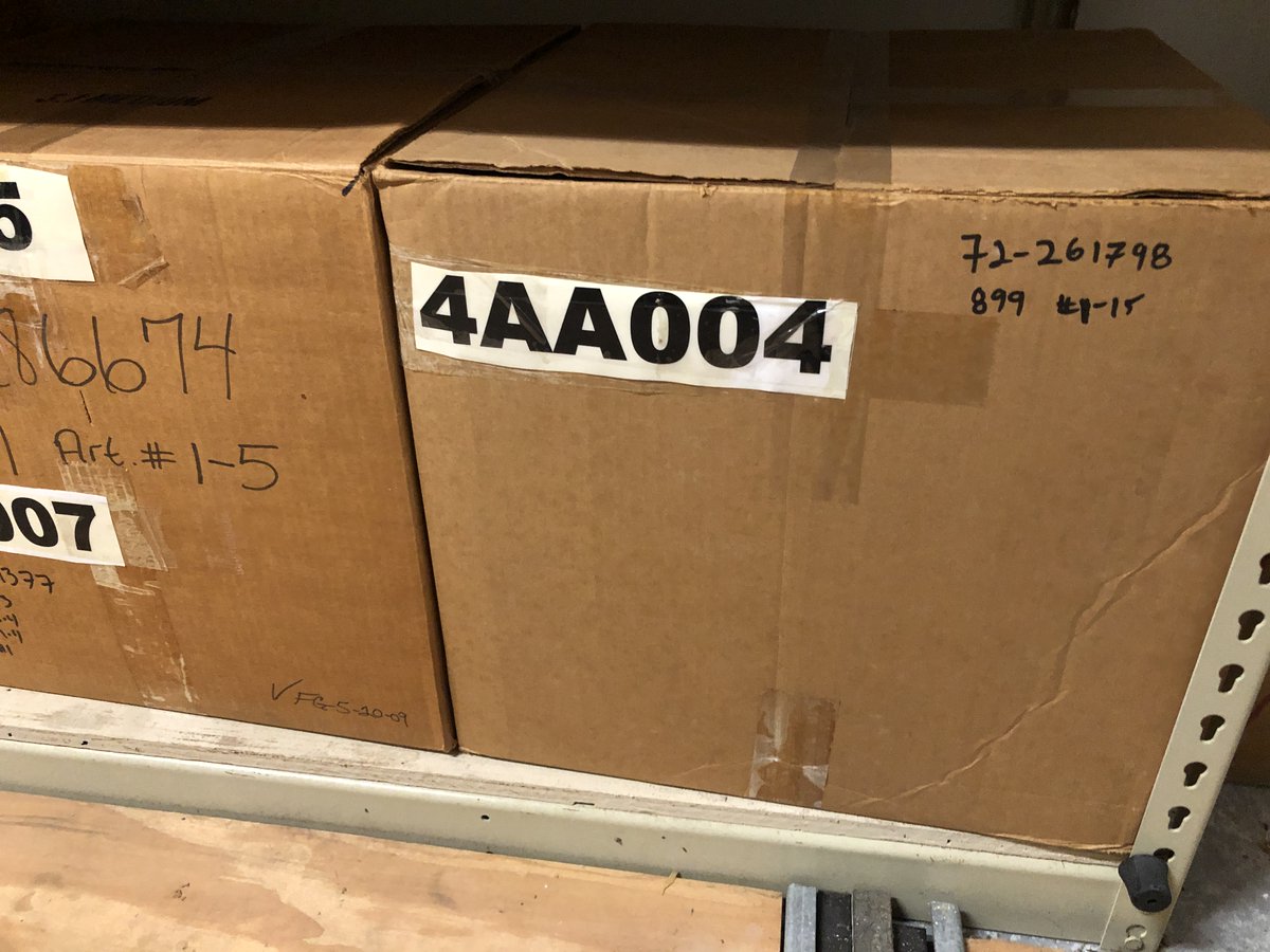 These boxes date back to 1972 and contain evidence from homicides. These boxes are kept indefinitely for the Cold Case Unit. The oldest piece of evidence from a homicide dates back to 1946.