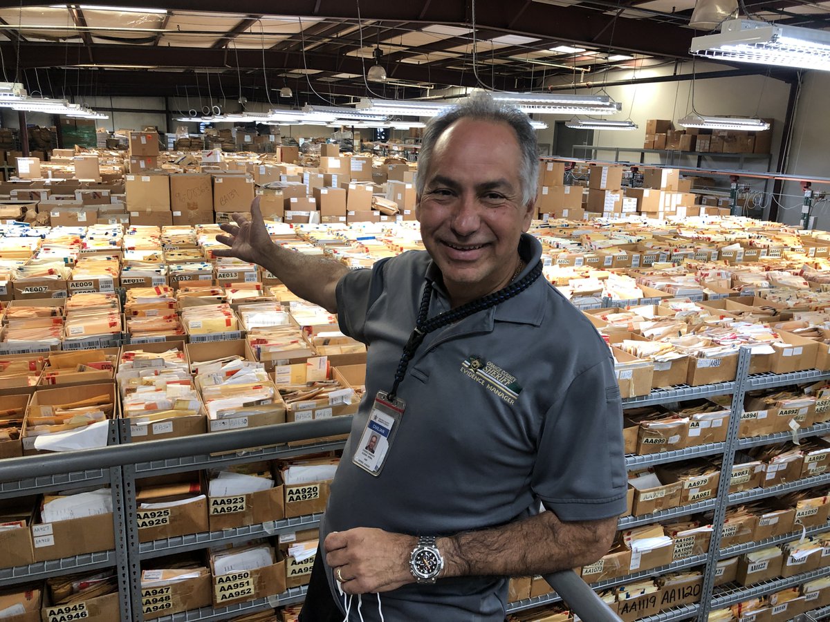 Meet Gene Bernal, Evidence Manager at the Orange County Sheriff's Office. The Evidence Unit oversees more than 500,000 pieces of evidence at a warehouse in Orange County.