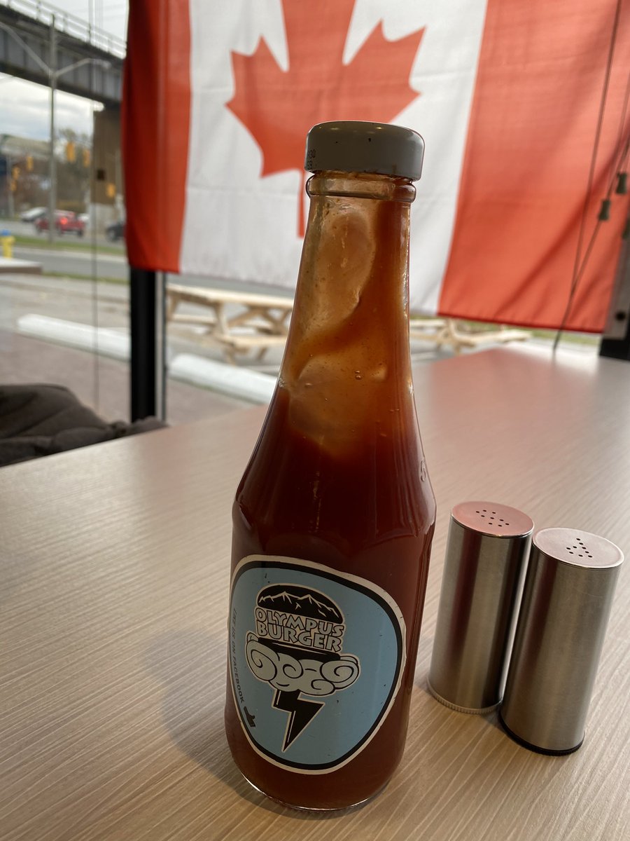 CovelloMassimo's tweet photo. Today’s road trip had us stop @OlympusBurger. Let me tell you, it was worth the detour to #porthope Excellent burgers/service, and we love supporting local and I love to eat!!! #tesla #model3 #YouGottaEatHere https://t.co/ehv0zItjaa