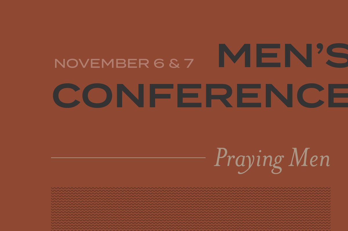 Our Men's Conference, "Praying Men", is this weekend. For registration and more information visit sojournchurch.com/crmensconferen…. Registration closes on Wednesday.