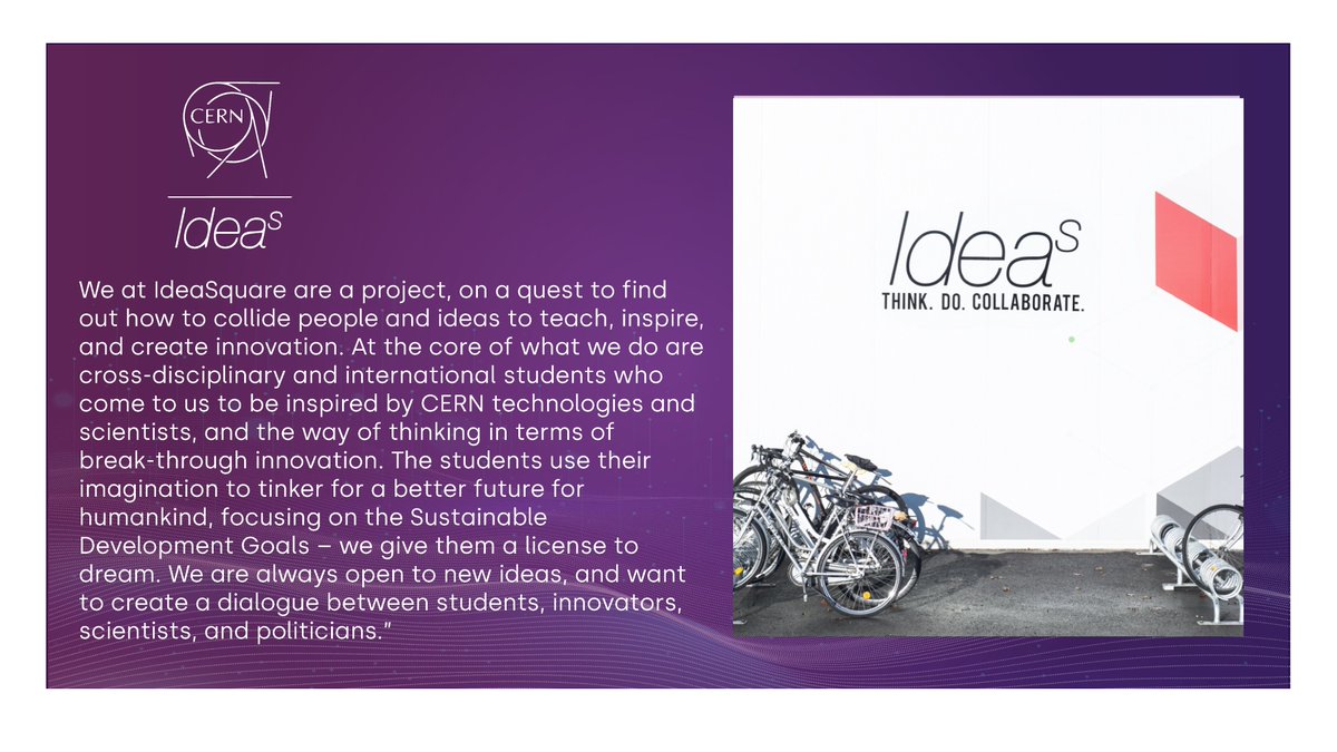 scicommhackCERN's tweet image. A message from one of our sponsors, IdeaSquare at CERN 💡⏹
#cern  #ideasquare  #scicommhack