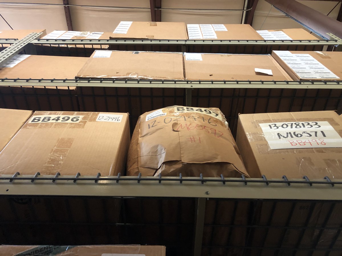 Some of the evidence is related to a crime and kept until a trial, meaning it may be stored for months or years.