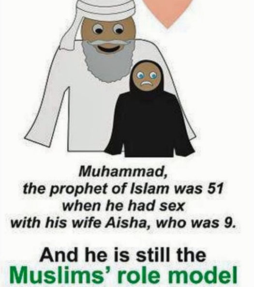 NE0Warrior's tweet photo. If he lived today, they would have jailed him for child abuse. #PedophileMuhammad https://t.co/wRxZGvW4Sc