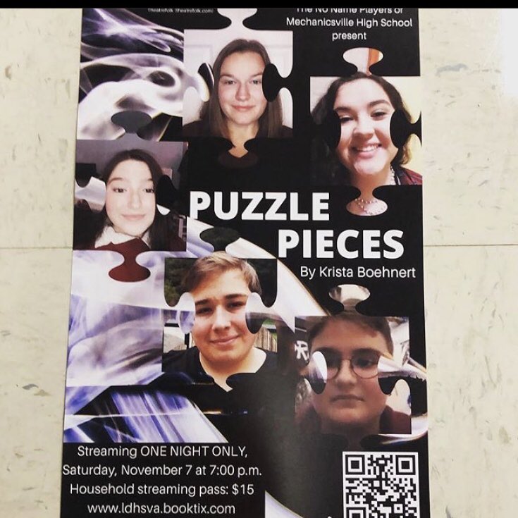 Five days until Puzzle Pieces goes live!!! Get a streaming pass @ ldhsva.booktix.com