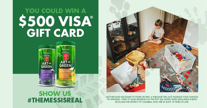 Let’s face it: life is messy these days. We want you to enter our sweepstakes and share your pics using #TheMessisReal! Click below for your chance at hundreds of dollars in Visa® gift cards! bit.ly/33zm4cR