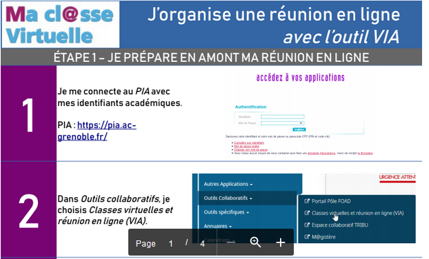 classeTICE's tweet photo. Organiser une réunion en ligne ou une classe virtuelle avec VIA "Ma classe virtuelle" : https://t.co/PTn4A6E7dy

- Tutoriel pour l'animateur
- Tutoriel pour les participants
- 10 conseils pour l'animateur https://t.co/eUEUXjqz40