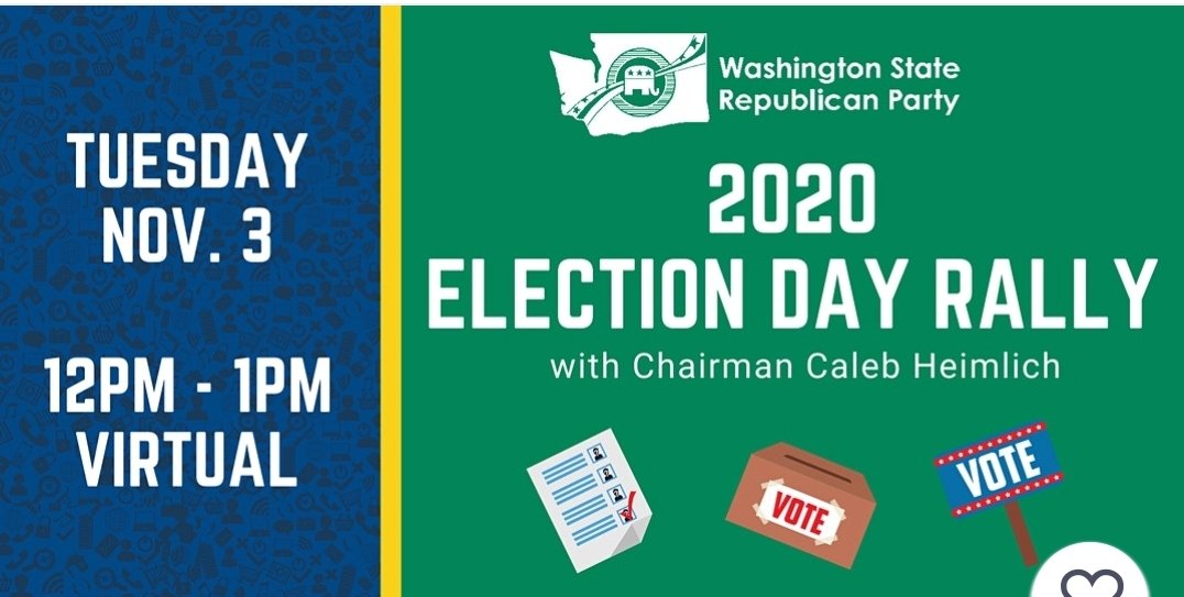 electken2022's tweet photo. Remember to VOTE and join me and others from the @WAGOP for an Election Day Rally. Visit the link below and register for free! #VoteMoninski #BetterWayForward #ElectKen2020
https://t.co/8KFwk94hKI https://t.co/qBarUkRajp