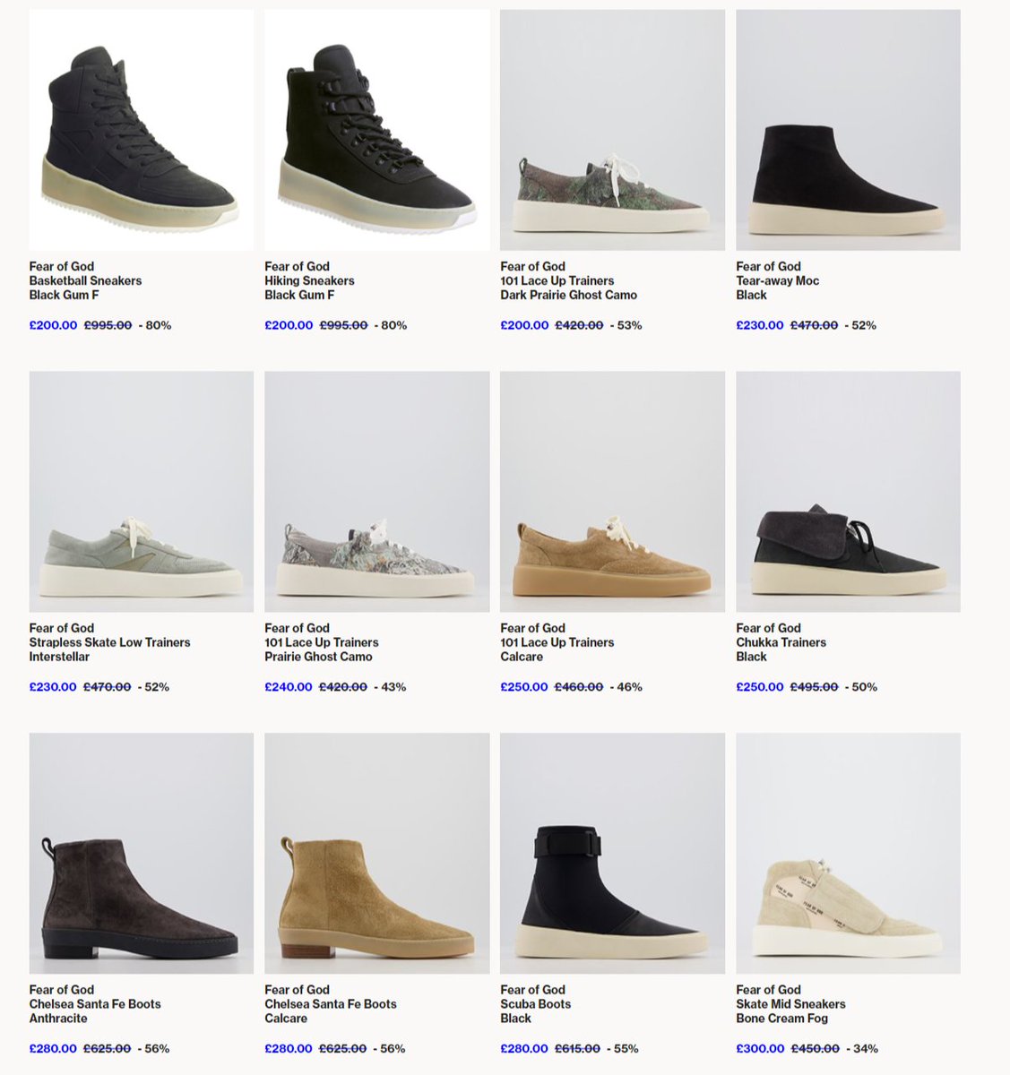 fear of god scuba boot