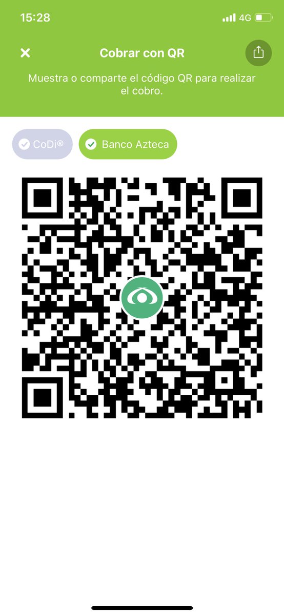 L_RubioS's tweet photo. @RicardoBSalinas @BancoAzteca Envió mi QR. mil gracias https://t.co/jRBqkpgO1J