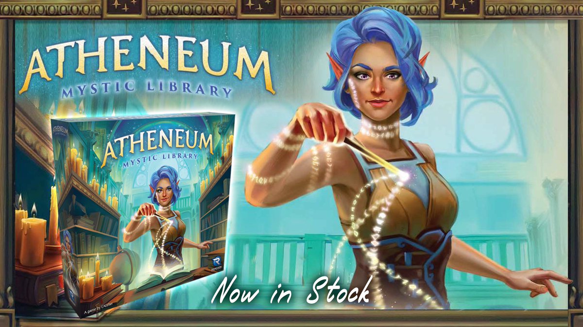 MiniMartTalk's tweet image. Atheneum: Mystic Library is now available; so roll up your sleeves and get to work! Shop here: bit.ly/3em8NId #atheneum #mysticlibrary #boardgames #gamenight