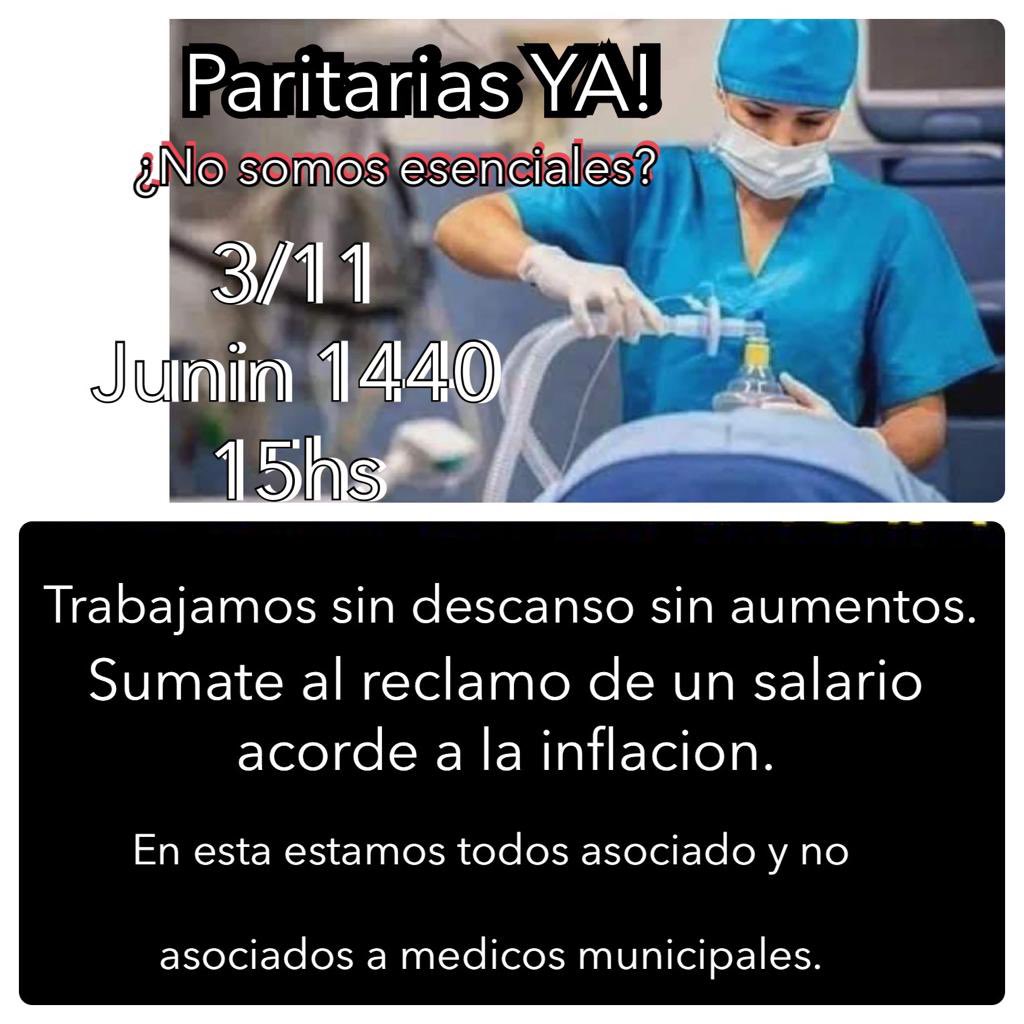 Mañana unite a los médicos, URGENTE, necesitamos del apoyo de todos <a href="/FlorBallarino/">Florencia Ballarino</a> <a href="/angeletchecopar/">Baby Etchecopar</a> <a href="/drclaudiosalud/">Dr Prof Claudio Santa María</a>  <a href="/juancruzsanz/">Juan Cruz Sanz</a> <a href="/MedicosenArgen1/">OMURA #DignidadMédica</a>