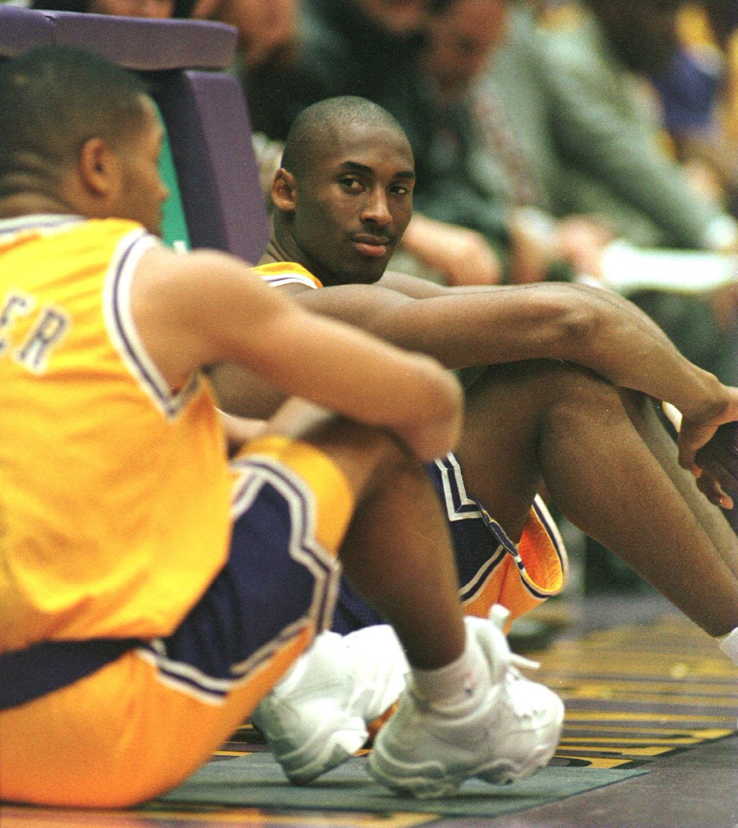 Lkrs4Life702's tweet photo. Kobe checking in for the first time. (1996) https://t.co/OQWLl0h0WQ