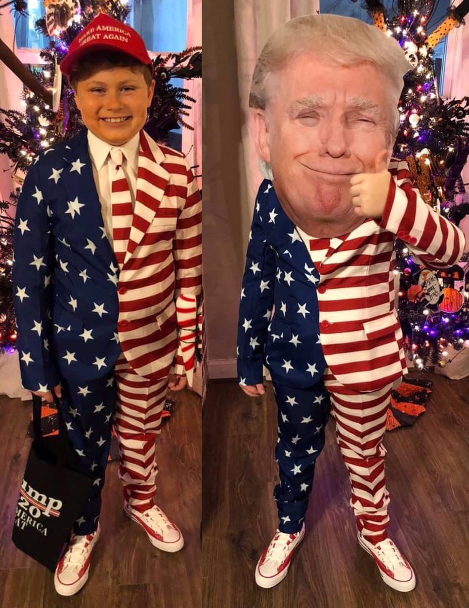 Jacquelinek06's tweet photo. Happy Halloween! 🎃 #TrumpTrain2020 #MakeAmericaGreatAgain #donaldtrump2020  @realDonaldTrump https://t.co/8iNUahzeSZ